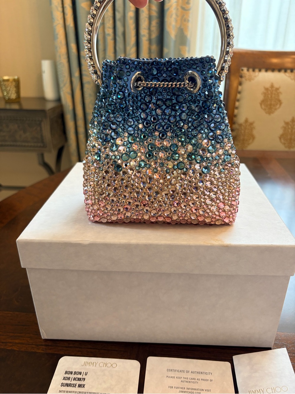 Jimmy Choo bon bon ombre Crystals bag - Picture 5 of 17